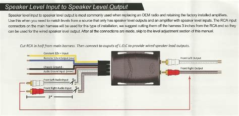 About Channel <b>Wiring</b> <b>Line</b> <b>Converter</b> 2 <b>Diagram</b> <b>Output</b> <b>Metra</b>. . Diagram wiring metra line output converter instructions